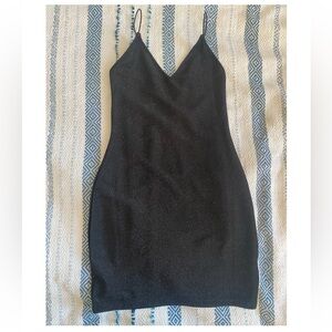 H&M Black bodycon mini dress